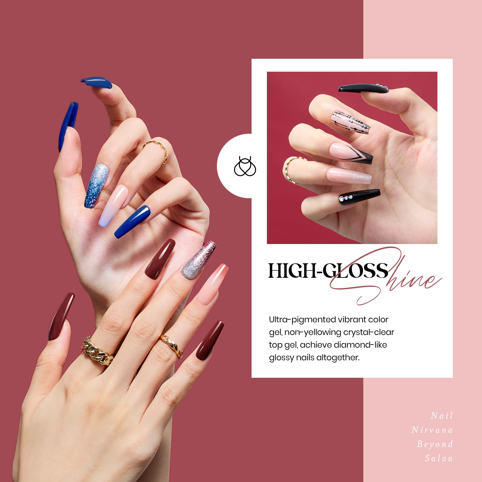 Modern Muse | 20 Colors Set (20 Gel Colors Set with Top and Base Coat (5ml/Each))