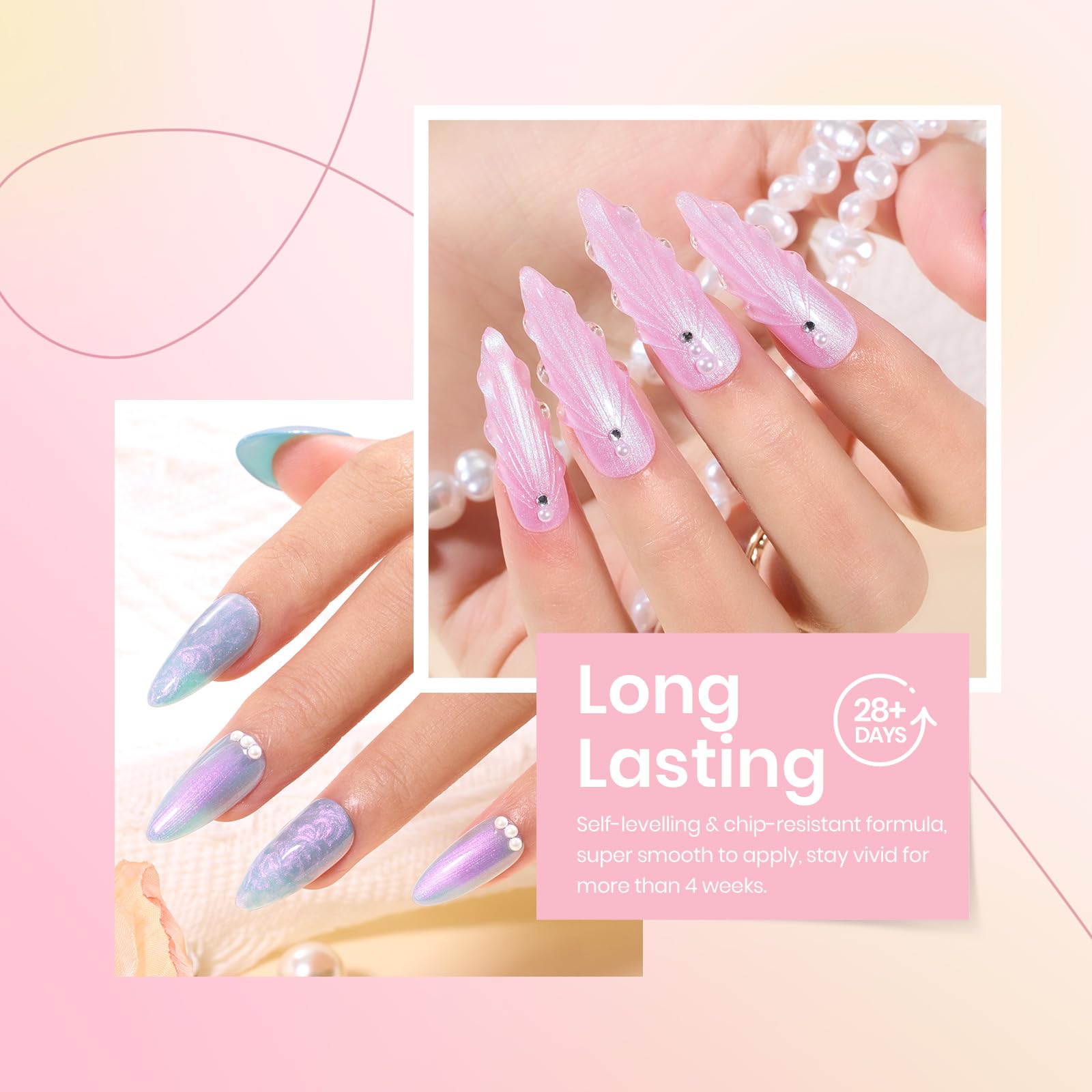 Pearly Moonstone |  6 Colors Gel Polish Set