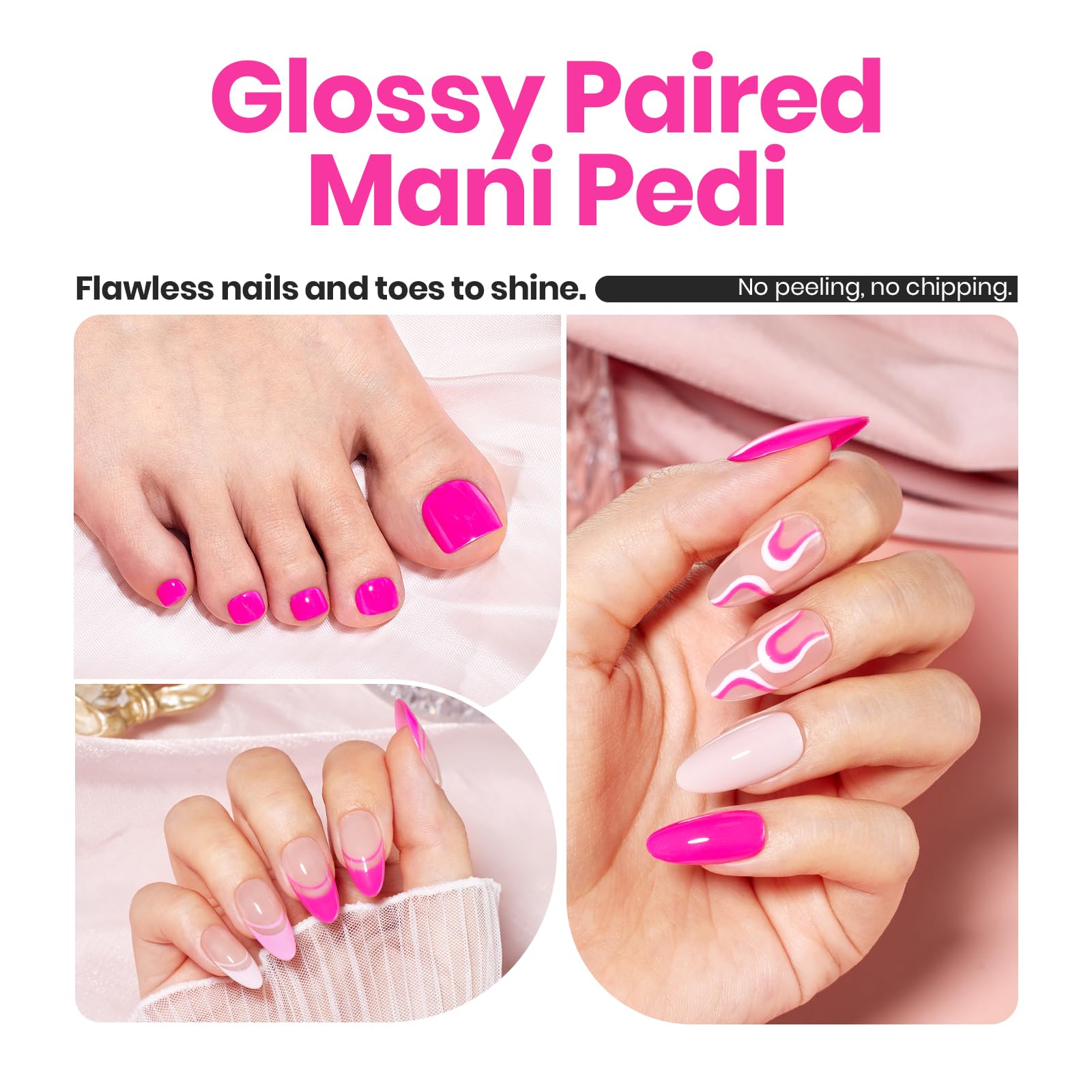 Tropical Pink Dream | Gel Polish and Matching Nail Polish(each 15ml)