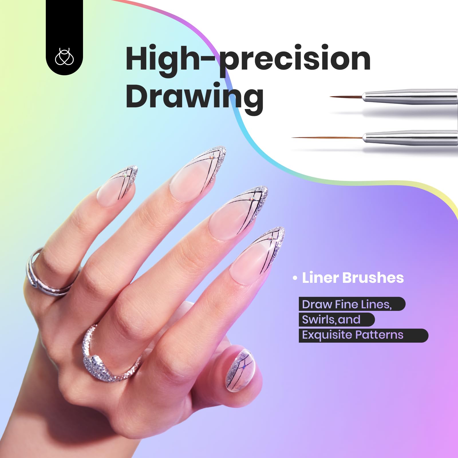 Full Design Nail Art Brushes Set