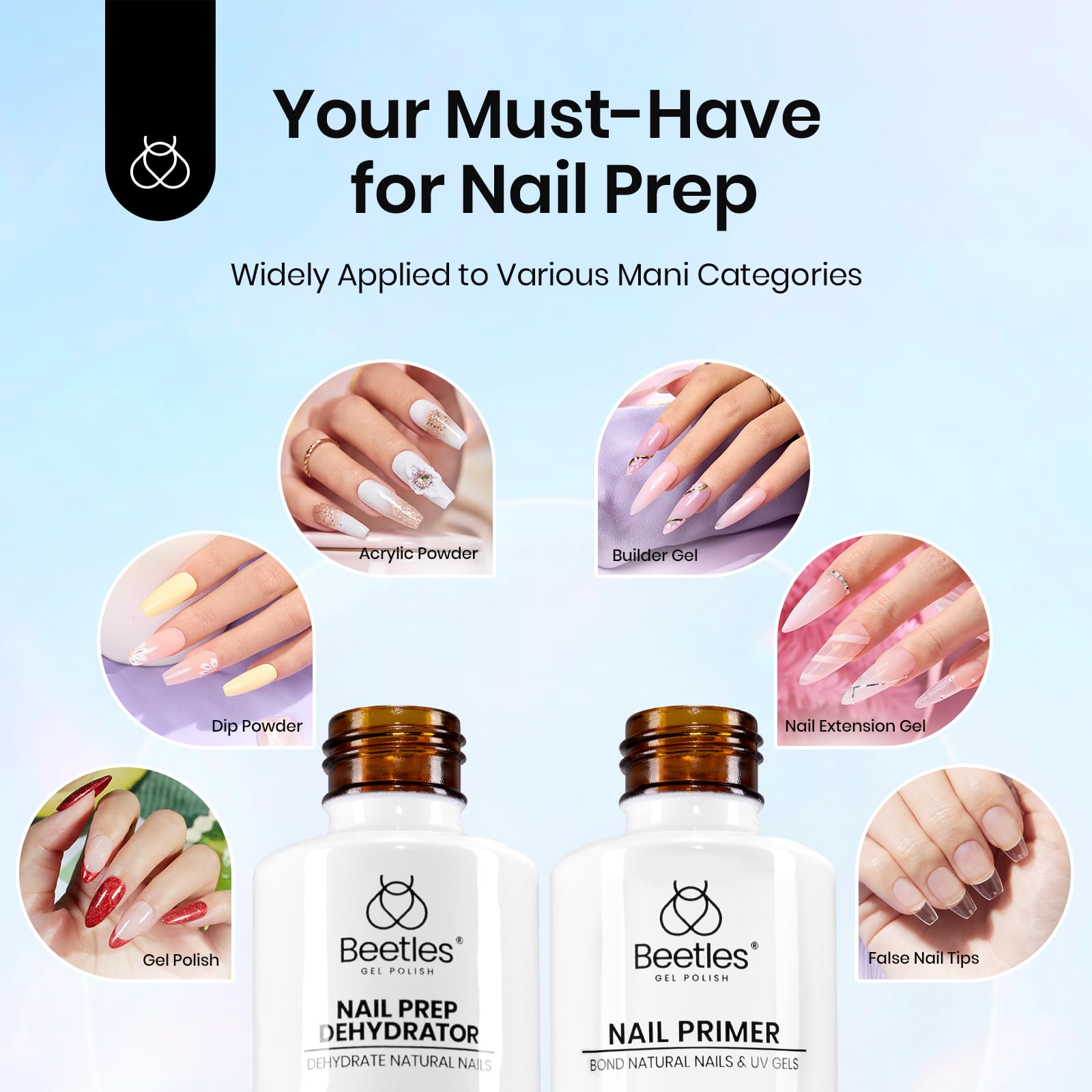 Nail Dehydrator and Primer Set Hema Free(each 20ml)