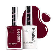 Burgundy Red | Gel Polish and Matching Nail Polish(each 15ml)