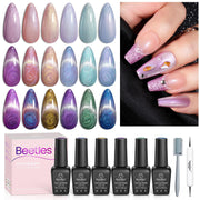 Cat Eye Gel Nail Polish Gel Polish - 6 Colors Gel Nail Polish Set