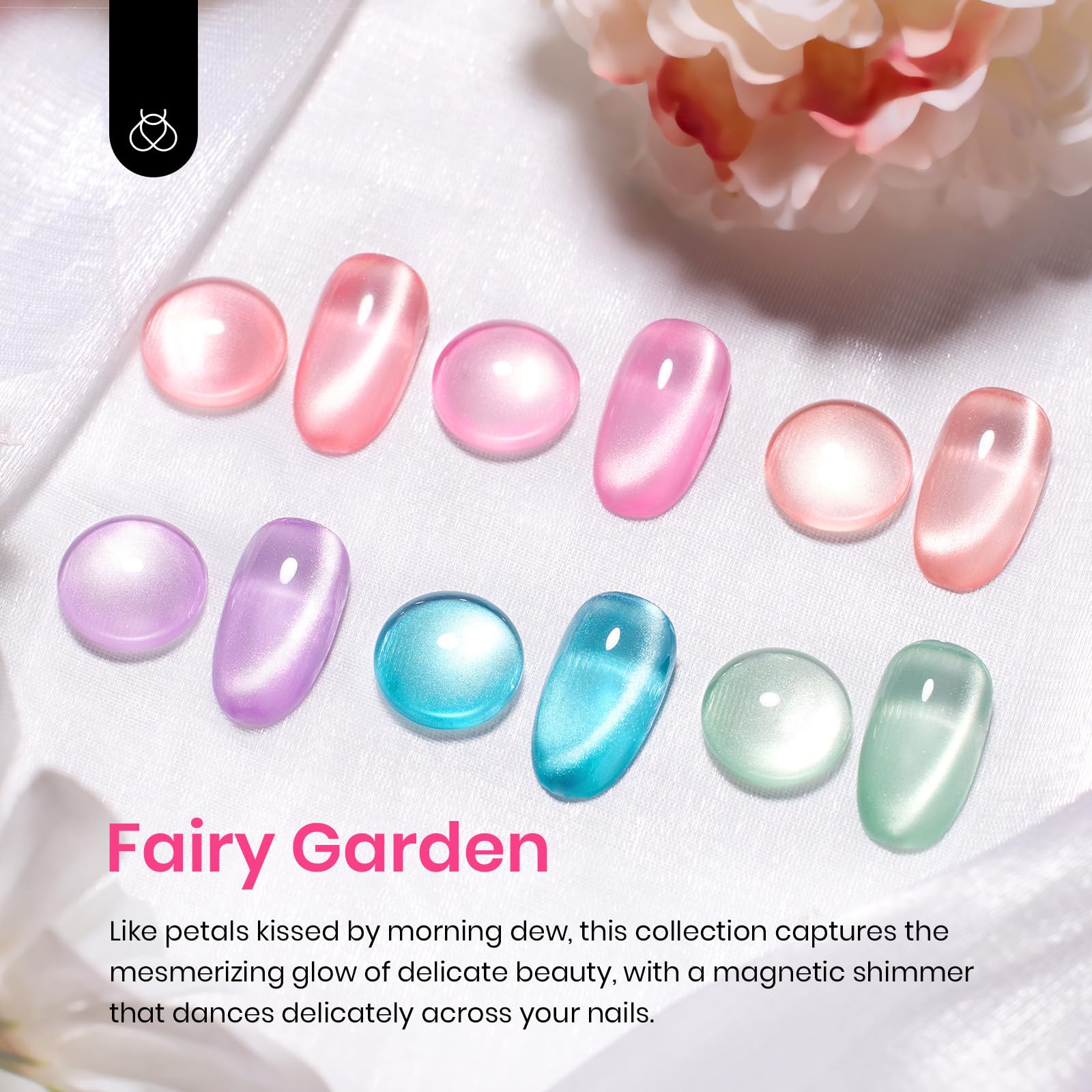 Fairy Garden  Cat Eye 6 Colors Gel Polish Set